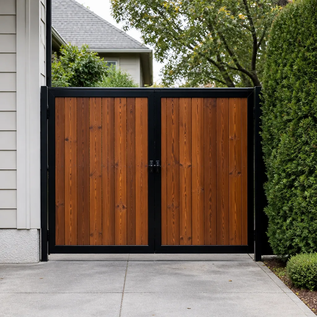 Wood & steel frame